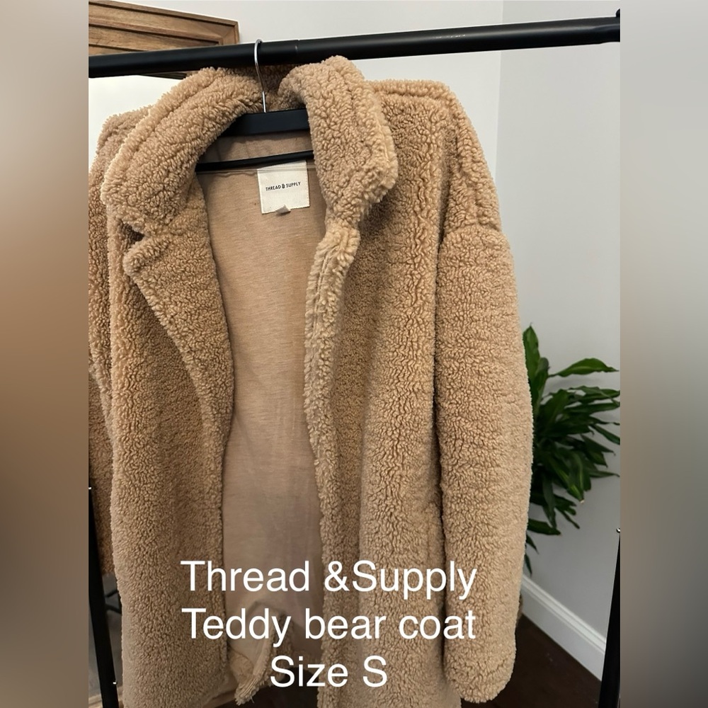 Thread & Supply Cozy Tan Teddy Jacket